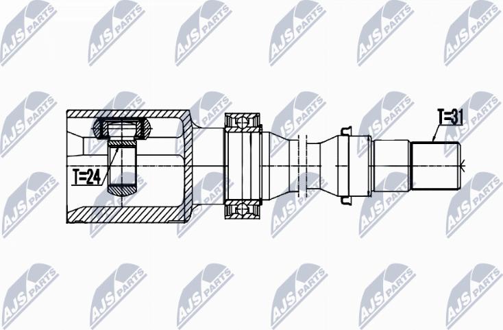NTY NPW-MZ-061 - Jeu de joints, arbre de transmission droxauto.com