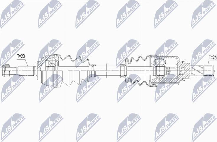 NTY NPW-RE-221 - Arbre de transmission droxauto.com