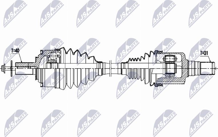 NTY NPW-VV-164 - Arbre de transmission droxauto.com