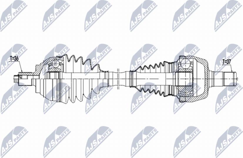 NTY NPW-VW-220 - Arbre de transmission droxauto.com