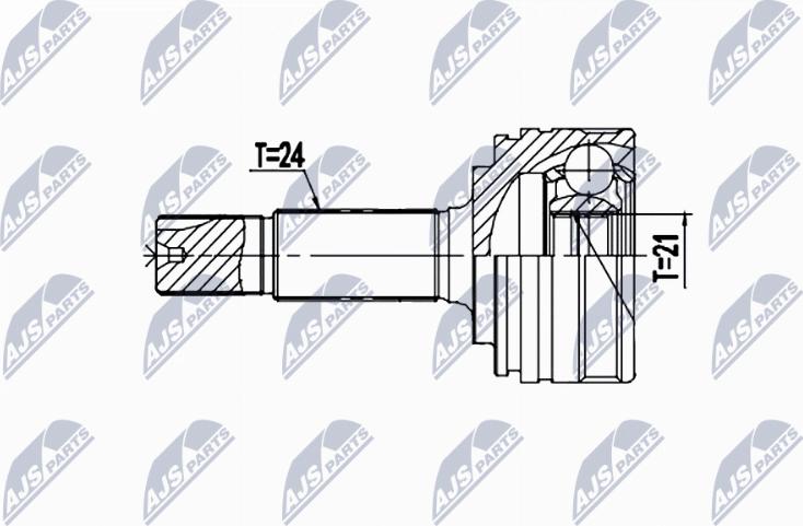NTY NPZ-CT-026 - Jeu de joints, arbre de transmission droxauto.com