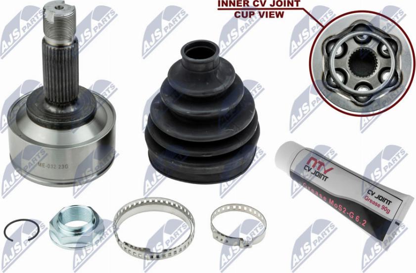 NTY NPZ-ME-032 - Jeu de joints, arbre de transmission droxauto.com