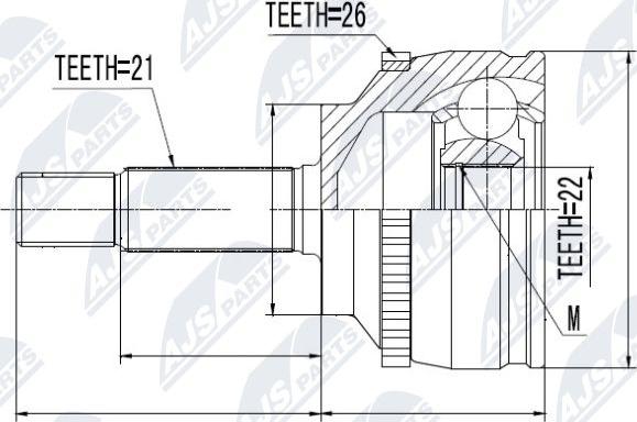 NTY NPZ-RE-015 - Jeu de joints, arbre de transmission droxauto.com