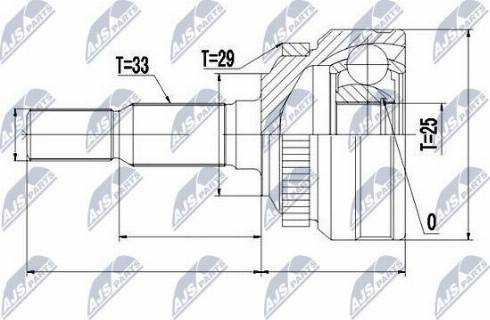 NTY NPZ-SA-003 - Jeu de joints, arbre de transmission droxauto.com