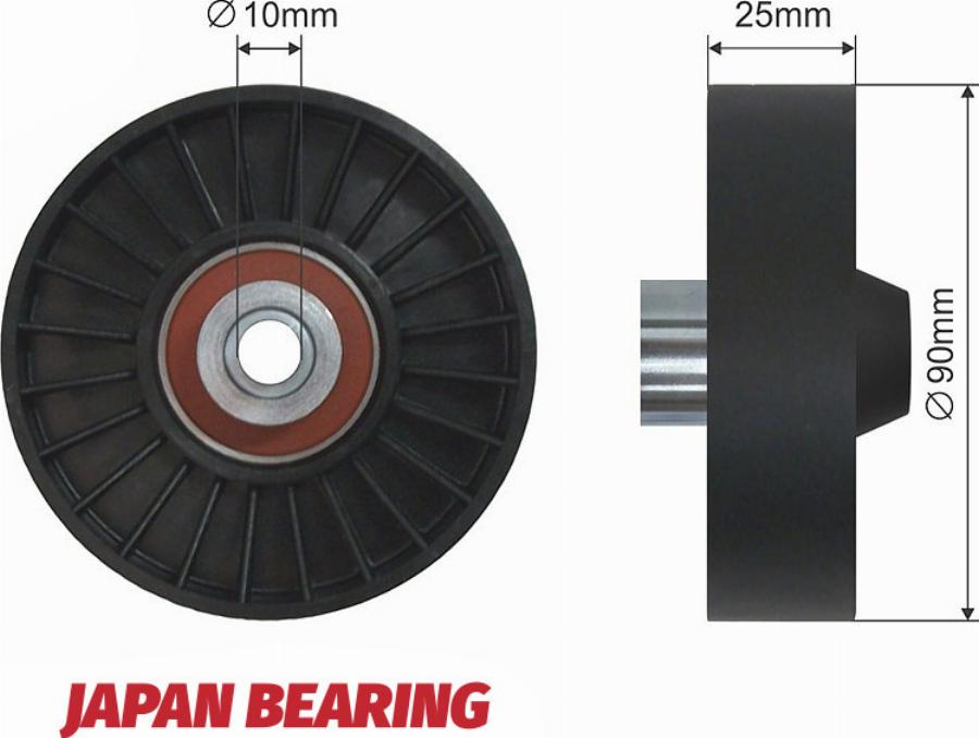 NTY RNK-AR-006 - Poulie renvoi / transmission, courroie trapézoïdale à nervures droxauto.com