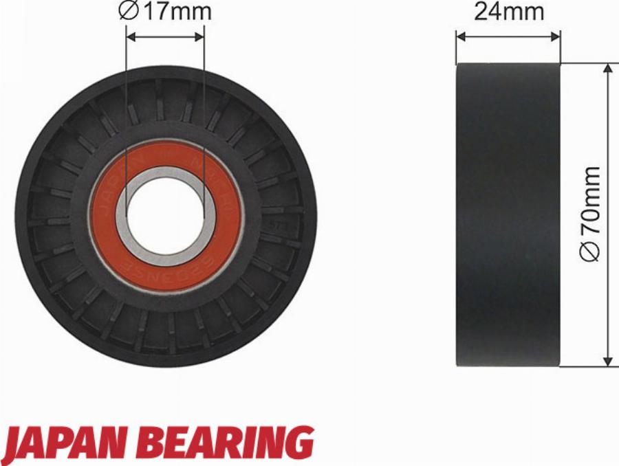 NTY RNK-AU-004 - Poulie renvoi / transmission, courroie trapézoïdale à nervures droxauto.com