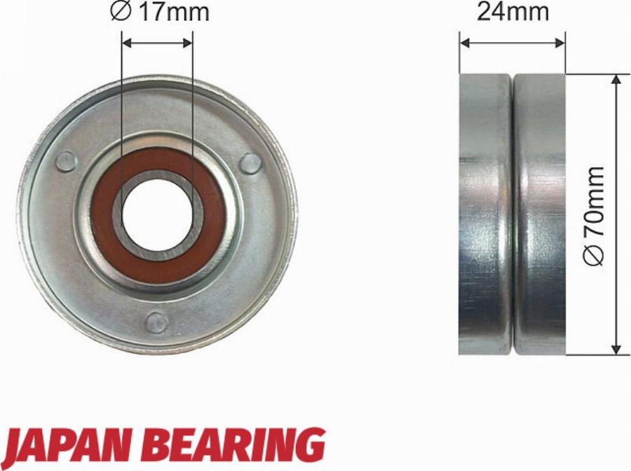 NTY RNK-AU-008 - Poulie renvoi / transmission, courroie trapézoïdale à nervures droxauto.com