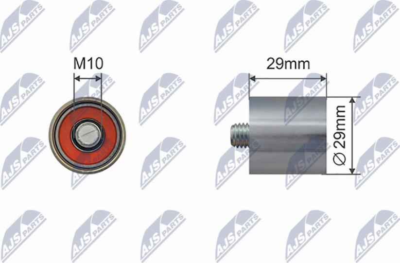 NTY RNK-AU-081 - Poulie renvoi / transmission, courroie trapézoïdale à nervures droxauto.com