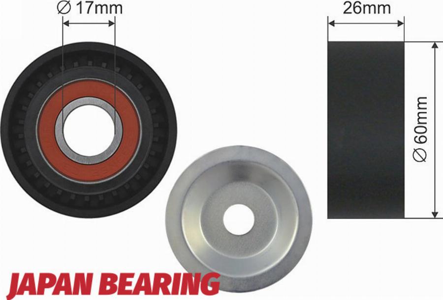 NTY RNK-BM-002A - Poulie renvoi / transmission, courroie trapézoïdale à nervures droxauto.com