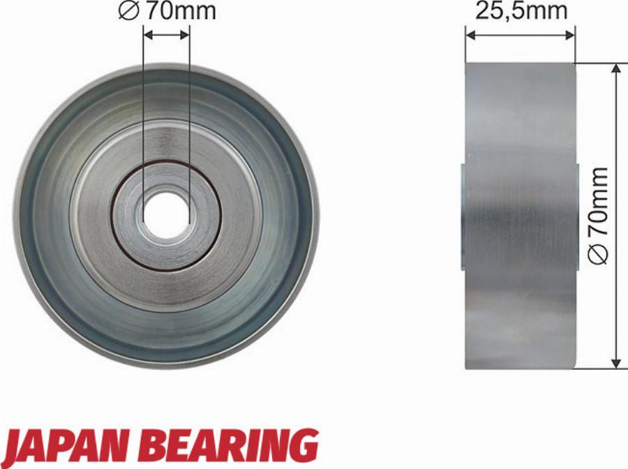 NTY RNK-CH-013 - Poulie renvoi / transmission, courroie trapézoïdale à nervures droxauto.com