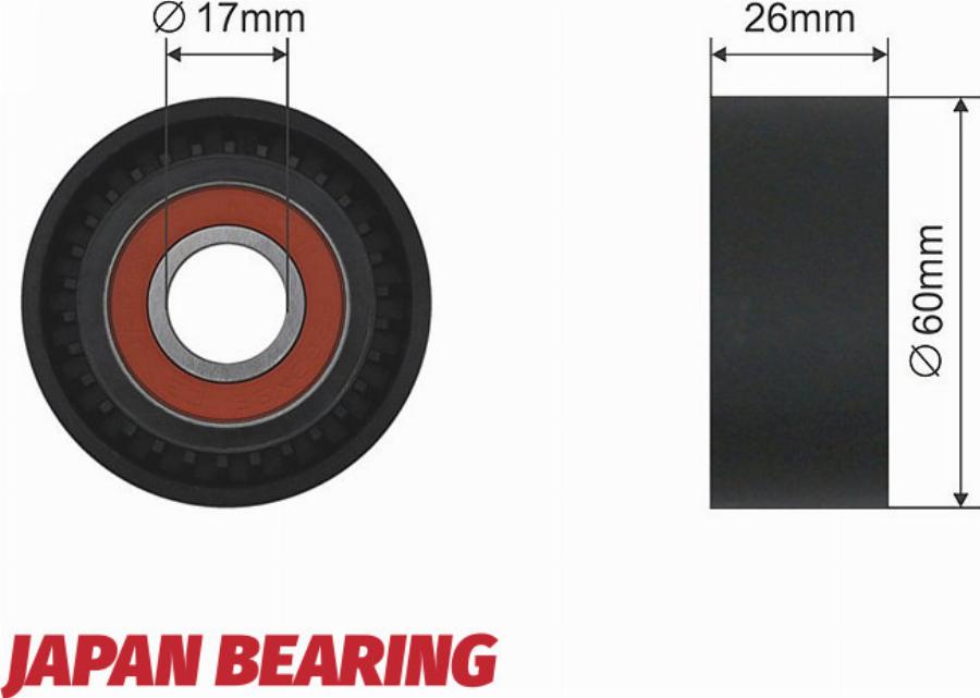 NTY RNK-CT-006 - Poulie renvoi / transmission, courroie trapézoïdale à nervures droxauto.com