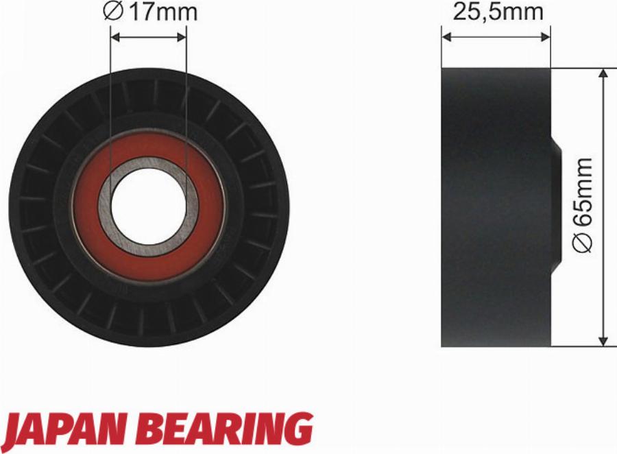 NTY RNK-FR-025 - Poulie renvoi / transmission, courroie trapézoïdale à nervures droxauto.com
