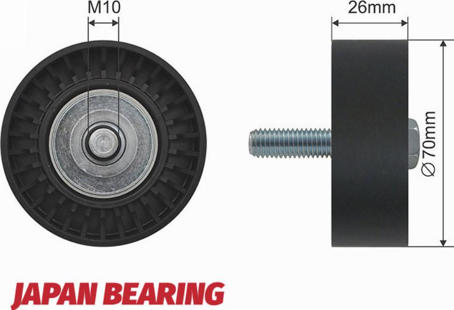 NTY RNK-FT-006 - Poulie renvoi / transmission, courroie trapézoïdale à nervures droxauto.com