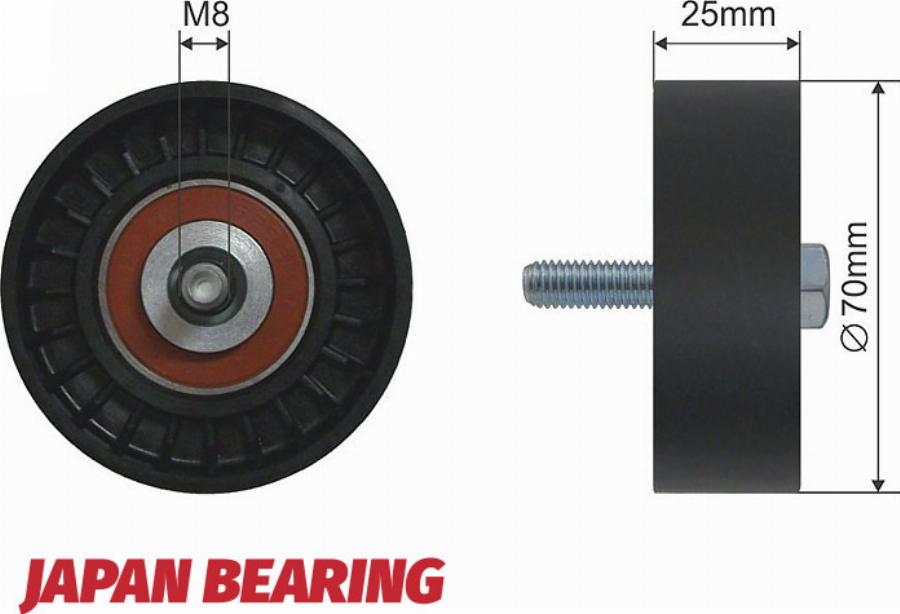 NTY RNK-FT-007 - Poulie renvoi / transmission, courroie trapézoïdale à nervures droxauto.com