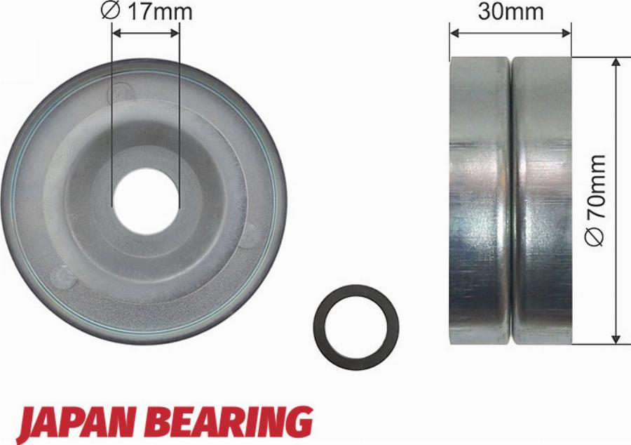 NTY RNK-HD-009 - Poulie renvoi / transmission, courroie trapézoïdale à nervures droxauto.com