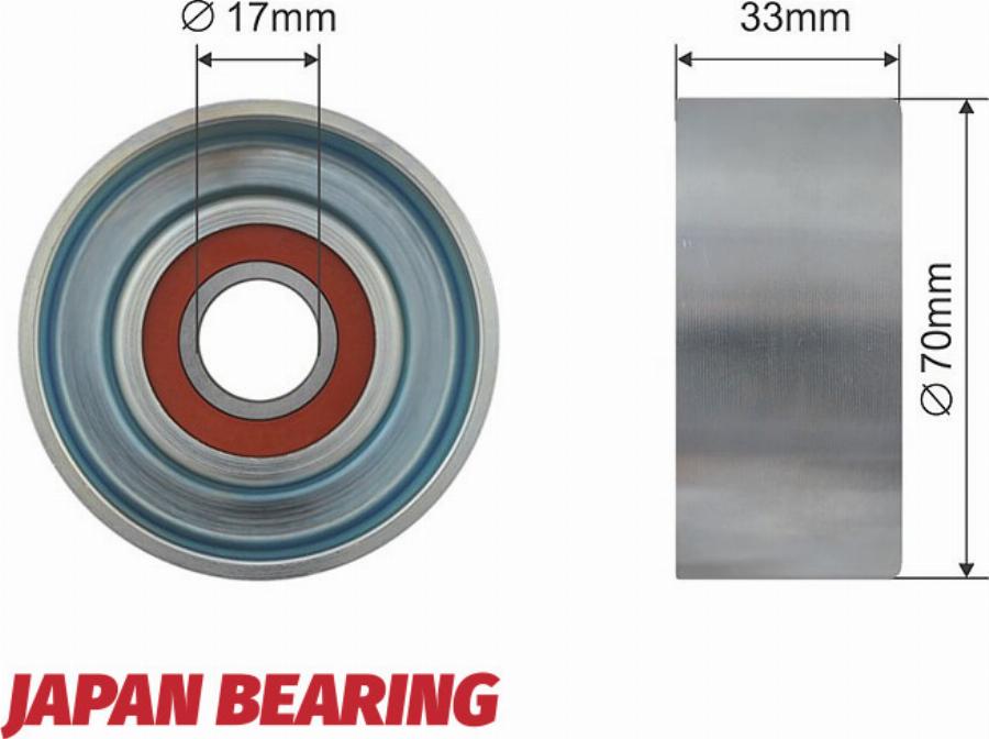 NTY RNK-NS-026 - Poulie renvoi / transmission, courroie trapézoïdale à nervures droxauto.com