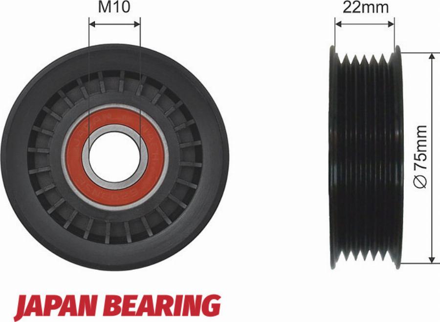 NTY RNK-HD-013 - Poulie renvoi / transmission, courroie trapézoïdale à nervures droxauto.com