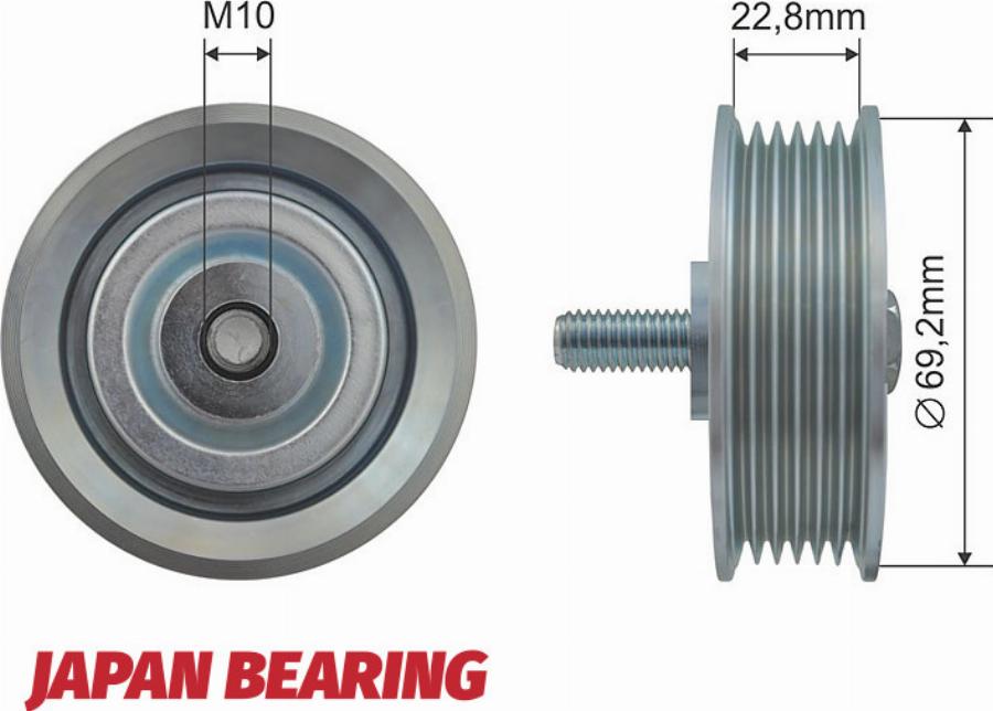 NTY RNK-HY-511 - Poulie renvoi / transmission, courroie trapézoïdale à nervures droxauto.com