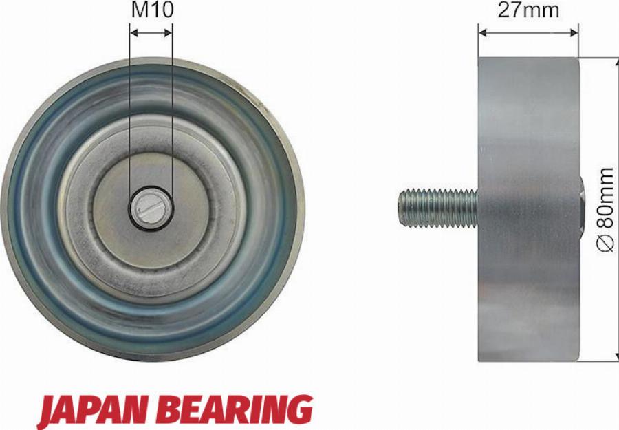 NTY RNK-HY-010 - Poulie renvoi / transmission, courroie trapézoïdale à nervures droxauto.com