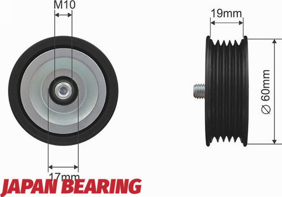 NTY RNK-KA-008 - Poulie renvoi / transmission, courroie trapézoïdale à nervures droxauto.com