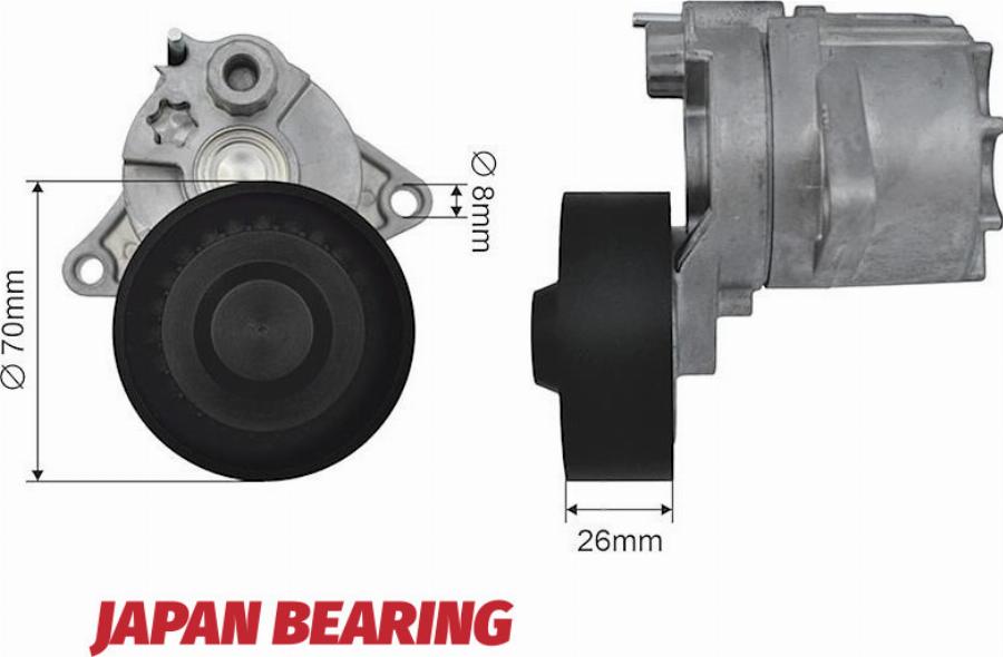 NTY RNK-ME-011 - Poulie renvoi / transmission, courroie trapézoïdale à nervures droxauto.com