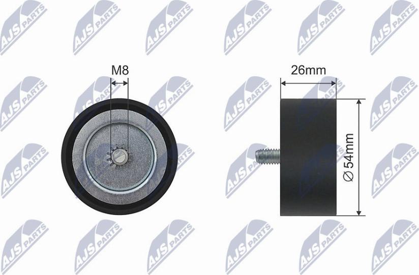NTY RNK-ME-030 - Poulie, courroie de distribution droxauto.com