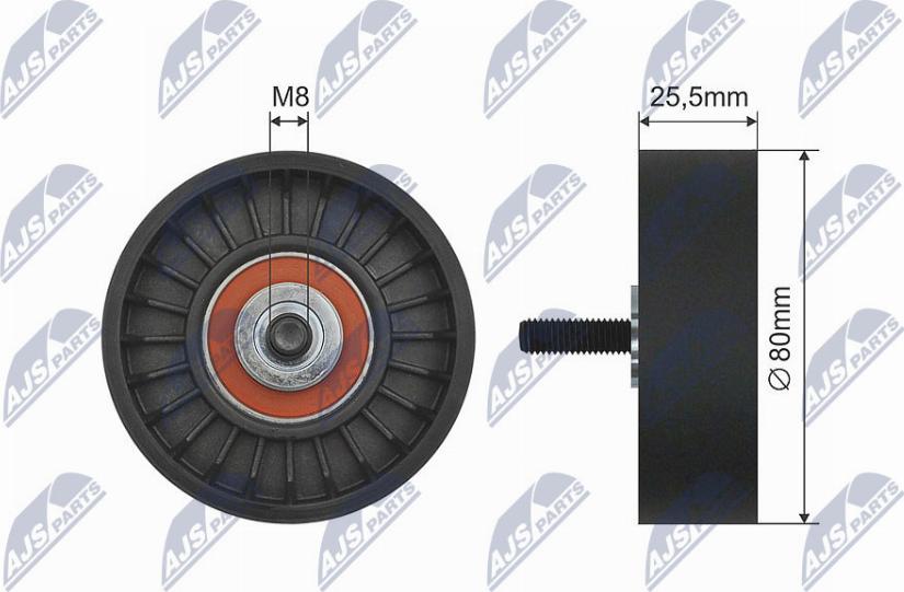 NTY RNK-ME-020 - Poulie-tendeur, courroie trapézoïdale droxauto.com