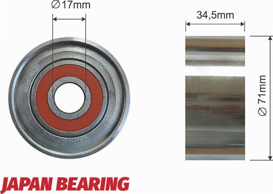 NTY RNK-MZ-012 - Poulie renvoi / transmission, courroie trapézoïdale à nervures droxauto.com