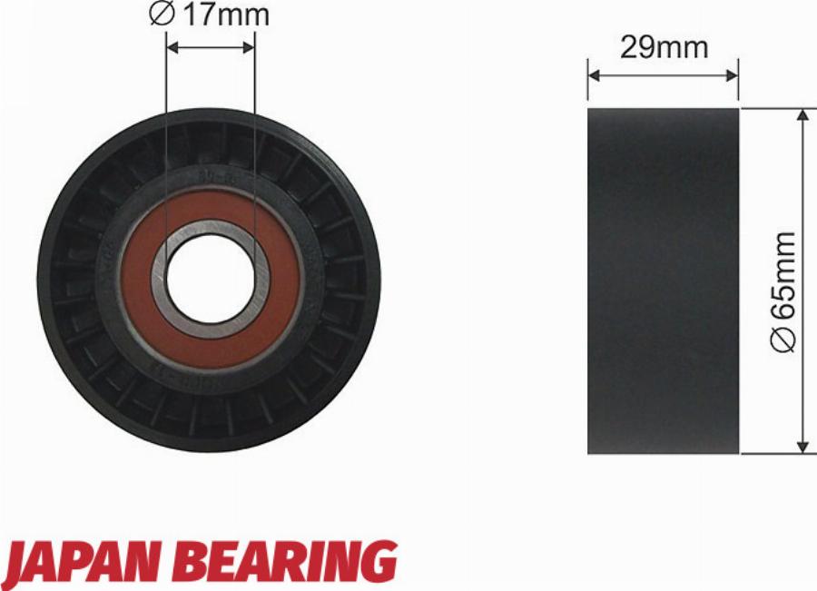 NTY RNK-NS-033 - Poulie renvoi / transmission, courroie trapézoïdale à nervures droxauto.com