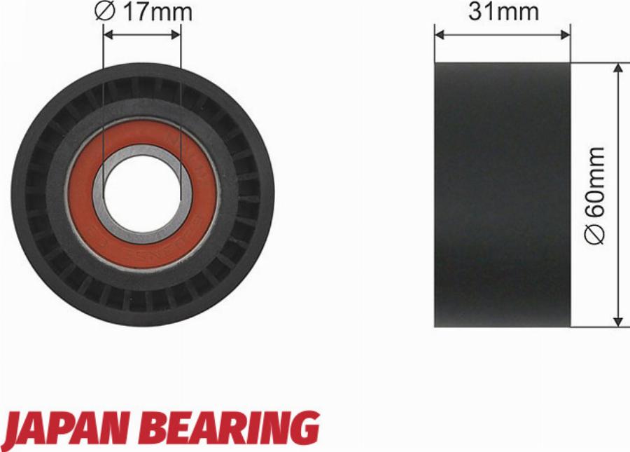 NTY RNK-PL-014 - Poulie renvoi / transmission, courroie trapézoïdale à nervures droxauto.com