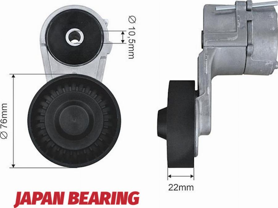 NTY RNK-PL-025 - Poulie renvoi / transmission, courroie trapézoïdale à nervures droxauto.com