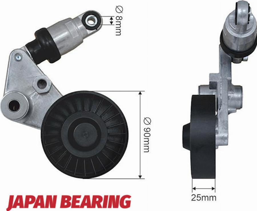 NTY RNK-PL-026 - Poulie renvoi / transmission, courroie trapézoïdale à nervures droxauto.com