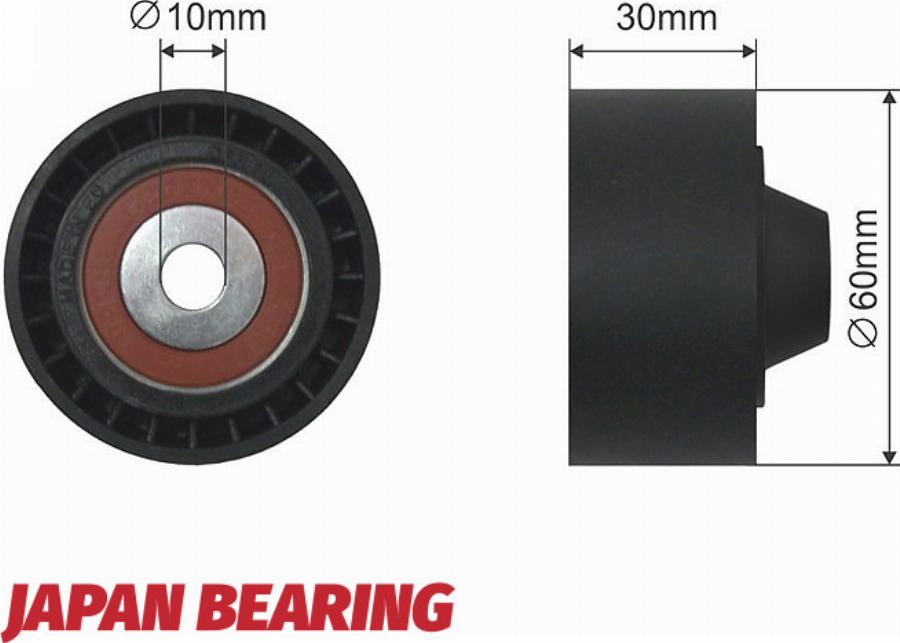 NTY RNK-RE-005 - Poulie renvoi / transmission, courroie trapézoïdale à nervures droxauto.com