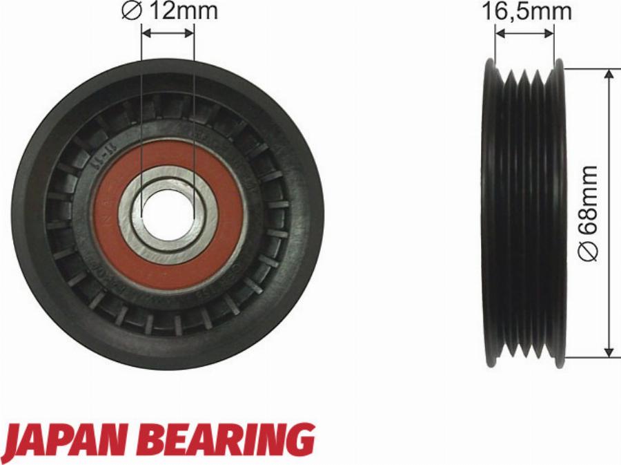 NTY RNK-TY-003 - Poulie renvoi / transmission, courroie trapézoïdale à nervures droxauto.com