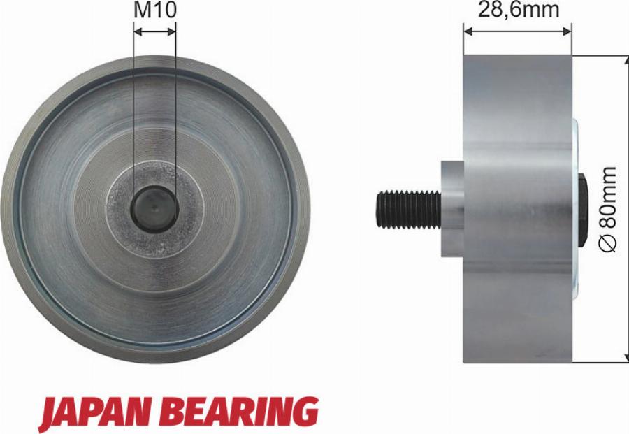 NTY RNK-TY-007 - Poulie renvoi / transmission, courroie trapézoïdale à nervures droxauto.com