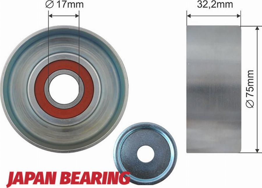 NTY RNK-TY-016 - Poulie renvoi / transmission, courroie trapézoïdale à nervures droxauto.com