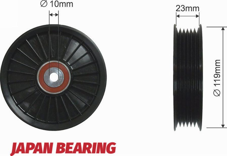 NTY RNK-VV-004 - Poulie renvoi / transmission, courroie trapézoïdale à nervures droxauto.com