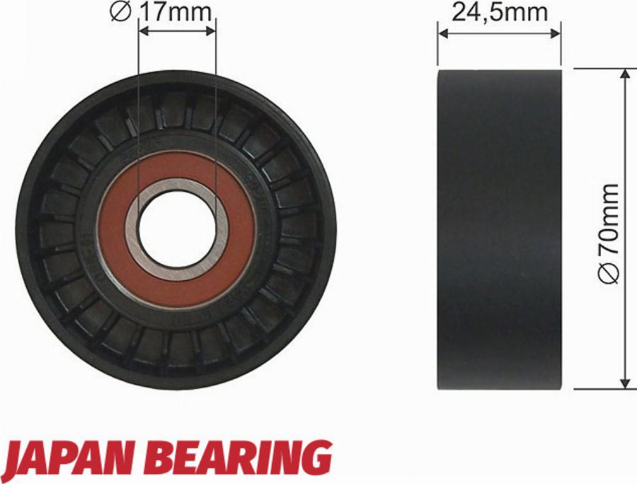 NTY RNK-VV-003 - Poulie renvoi / transmission, courroie trapézoïdale à nervures droxauto.com