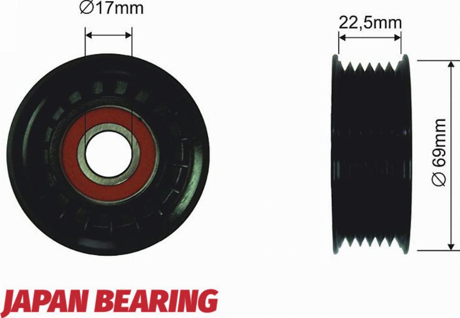 NTY RRK-MZ-001 - Poulie renvoi / transmission, courroie trapézoïdale à nervures droxauto.com