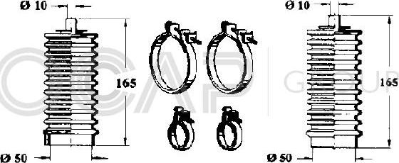 OCAP 0900818 - Jeu de joints-soufflets, direction droxauto.com