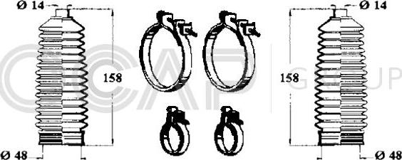 OCAP 0901692 - Jeu de joints-soufflets, direction droxauto.com