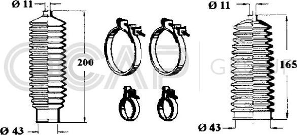 OCAP 0901611 - Jeu de joints-soufflets, direction droxauto.com