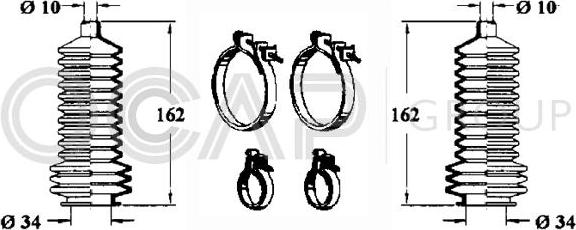 OCAP 0901621 - Jeu de joints-soufflets, direction droxauto.com