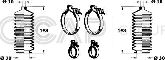 OCAP 0901622 - Jeu de joints-soufflets, direction droxauto.com