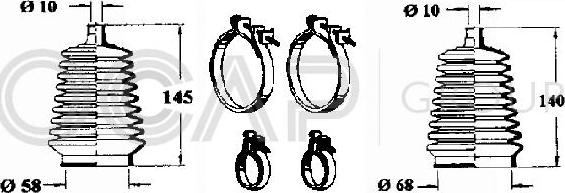 OCAP 0901018 - Jeu de joints-soufflets, direction droxauto.com