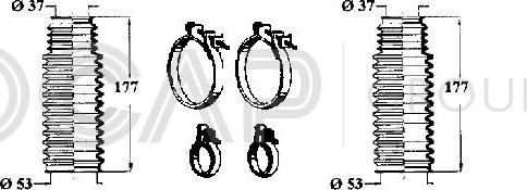 OCAP 0901022 - Jeu de joints-soufflets, direction droxauto.com