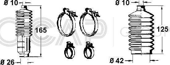 OCAP 0901159 - Jeu de joints-soufflets, direction droxauto.com