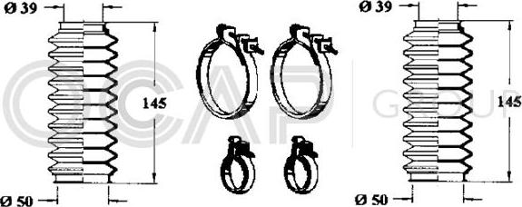 OCAP 0901700 - Jeu de joints-soufflets, direction droxauto.com