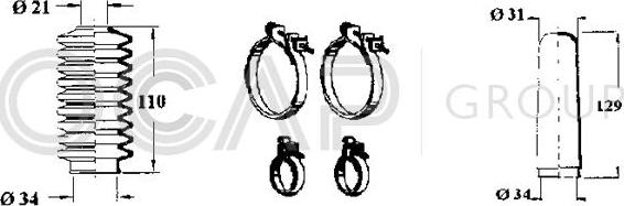 OCAP 0902429 - Jeu de joints-soufflets, direction droxauto.com