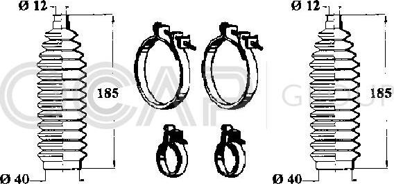 OCAP 0902518 - Jeu de joints-soufflets, direction droxauto.com